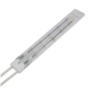 OYATE Quartz Infrared Halogen Heat Lamp 775mm 2200w Half White Twin Tube Heat Lamps thumbnail-2