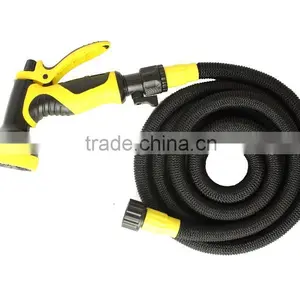 25' 50' 75' 100' Expanding Hose Strongest Expandable Garden Hose Solid Brass Ends Double Latex Core Extra Strength Fabric 2016 thumbnail-1