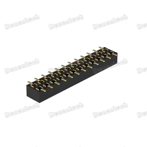 Denentech 2.00mm Pitch Dual Row H2.80 Female Header SMD Without Peg thumbnail-3