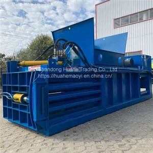 Horizontal Hydraulic Packer Plastic Film Woven Bag Clothing Baling Machine Scrap Iron Scrap Aluminum Foil Compressor thumbnail-3