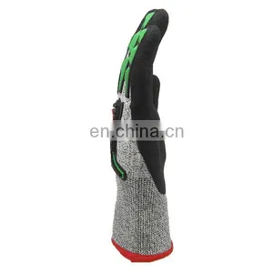 Nitrile Dipped Industrial Impact Cut Resistant Level 5 Oil Field Construction Hand Work Safety Gloves thumbnail-4
