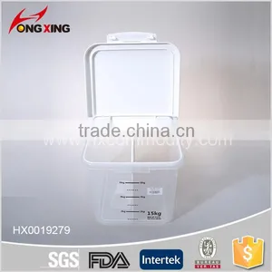 Transparent 15L Plastic Dry Food Container With Compartment thumbnail-3