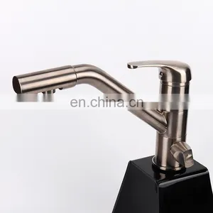 Moden Brass Nickel Brushed Single Hole Kitchen Faucet thumbnail-4