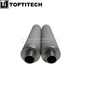M20 Connector Titanium Powder Sintered Filter Cartridge thumbnail-1
