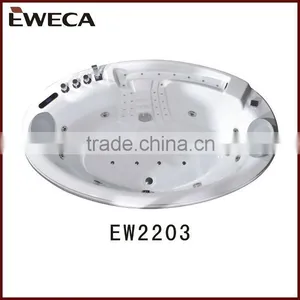Built in Oval Round Acrylic Bathtub thumbnail-1
