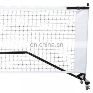 Outdoor Retractable Portable Pickleball Net With 22FT Wide 36 Inch Height at Side Lines Pickleball Net With Wheels thumbnail-2