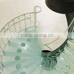 Special Design Frosted Spiral Stair Glass Tempered thumbnail-1