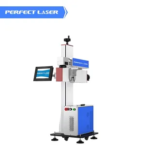Perfect Laser Online Flying Mass Production Laser Marking Machine Laser Marker for Production Number Date Text Marking With Fast Speed thumbnail-1