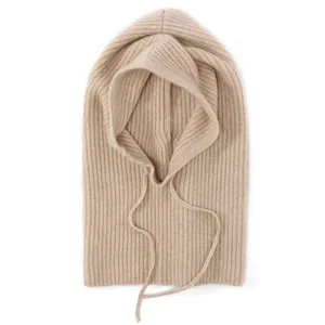 Winter Warm Knitted Neck Scarf&hat 100%cashmere thumbnail-2