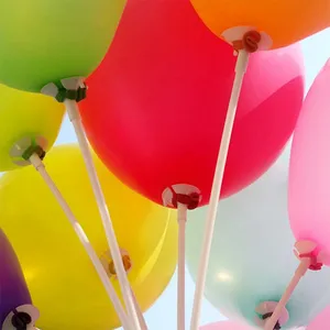 100pcs Plastic 32cm 40cm Latex Balloon Stick and Cup Macaron Balloons Holders Rods Wedding Party Balloon Stick Holder for Foil thumbnail-3