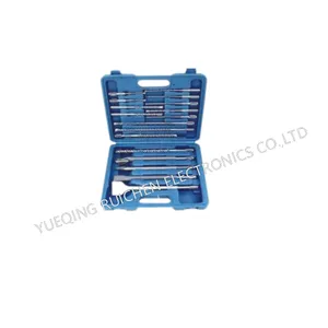 SDS Plus Shank Rotary Electric SDS Hammer Drill Bit and SDS Chisel Set in Plastic Box for Concrete Masonry Hole Tool thumbnail-1