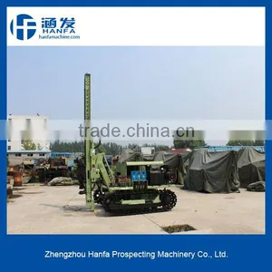 HF100YA2 Bore Hole Drilling Rig, Small Crawler Type DTH Hammer Drilling Rig thumbnail-1