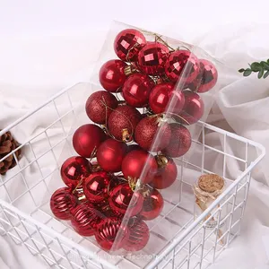 Electroplated Christmas Balls: 4cm Hand-Painted Plastic Ornaments – 50pcs for Wholesale & Festive Scenes thumbnail-2