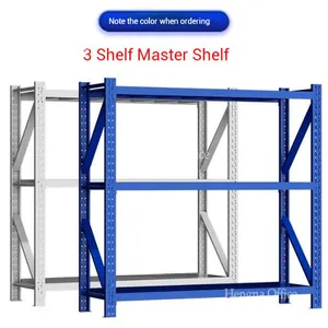 Heavy Duty Industrial Cold Rolled Steel Shelf With Adjustable Height and 500kg Load Capacity for Warehouse & Garage Storage thumbnail-1