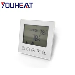 Fashionable Design Intelligent Touch Screen Adjustable Temperature Control Smart Thermostat for Floor Heating thumbnail-3