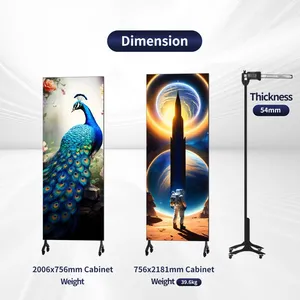 LED Full Color Wifi Control Poster Led Display P1.875 P2.5 Poster Stand Customized OEM Outdoor Video Led thumbnail-3