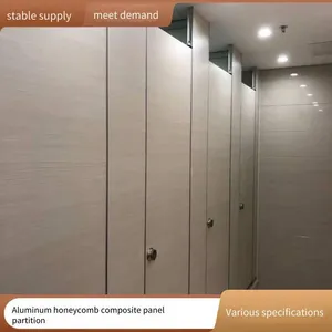 Public Restroom Partitions, 12mm Thick Anti-bet Wood Grain Panels, Toilet Partition Boards for Tourist Scenic Area Service Areas thumbnail-2