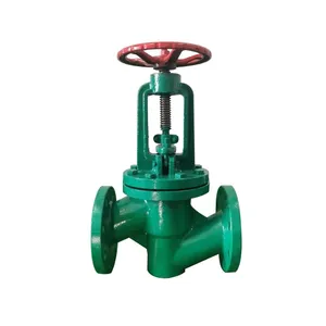 High Quality Cast Steel Globe Valve Lined With PTFE Globe Valve thumbnail-3