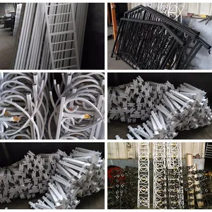 Outdoor Wrought Iron Fence Panels for House Backyard and Perimeter Security thumbnail-5