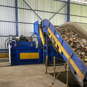 Industrial Plastic Waste Cardboard Cloth Waste Paper Shredder and Baler Machine EPC thumbnail-5