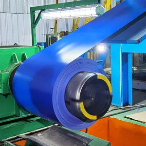 Prepainted Galvanized Steel Coil PPGI Color Coated Steel Coil Weather Resistant Custom Color Thickness for Roofing Building Material thumbnail-1