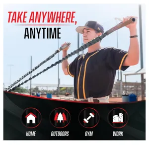 Anchor Shoulder Performance Training System. Resistance Cords With Handles and Dynamic Workout Guide. Exercise Bands With Nylon Sleeves thumbnail-5