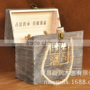 Luxurious Antique Style Wooden Wine Box Wooden Box thumbnail-2
