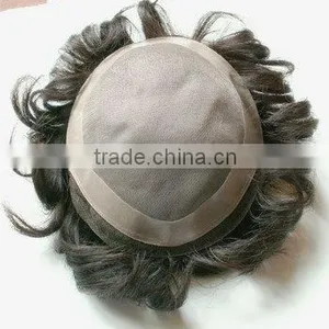 Top Quality Remy Silky Lace Top Toupee thumbnail-1
