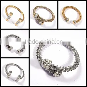 New Gold Chain Design for Men Bangles Stainless Steel Bracelet Jewelry thumbnail-1