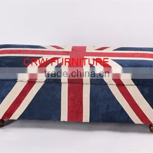 SF-1511 Union Jack Fabric Storage Ottoman thumbnail-2