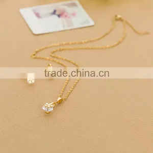 Wedding Jewelry Sets Gold Plated Necklace and Earring Set Diamond Luxury Necklace thumbnail-5