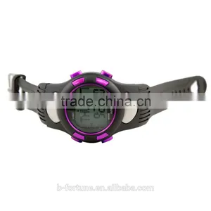 LP1365 Plastic Case LCD Stainless Steel Case Back Pedometer Crane Sports Heart Rate Monitor Sports Watch thumbnail-5