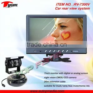 TOPFAME RV-7300V 7 Inch Color Night Vision ir Car Rear View System thumbnail-1