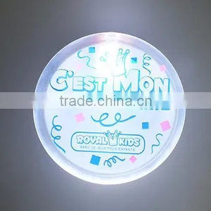 Round Electric Blinking Pin Led Light Battery Badge Pins thumbnail-1