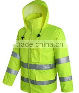 Reflective Padded Raincoat With Reflective Reflective thumbnail-2