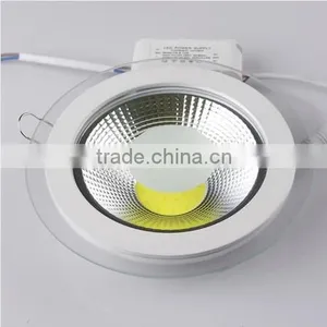 Dimmable 5W 10W 15W COB LED Panel Light Round Glass LED Ceiling Lamp thumbnail-3