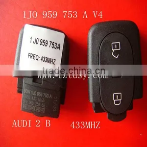 Tongda High Quality Key Remote 2 Button Remote Key( 1JO 959 753A) V4 433MHZ for Au-di thumbnail-1