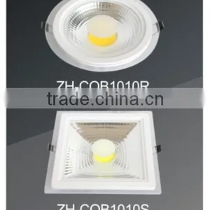 ZH Round/square COB Glass Panel Light 15W 85-265V 2 Years Warranty IP40 Aluminum Shell thumbnail-4