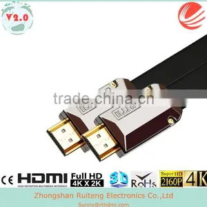 Black Metal Shell HDMI Cable With Ethernet Support 3D and 4K From 0.5-100m thumbnail-5