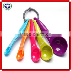 5 Piece With Carved Measure Color Spoon Plastic Kitchen Baking Tools thumbnail-3