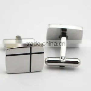2016 Latest Fashion Design Stainless Steel Men Shirts Cufflink With Logo thumbnail-3