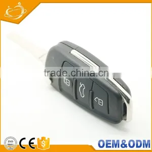 3 BUTTON FOLDING FLIP REMOTE KEY SHELL CASE FOB FOR AUDI A2 A3 A4 A6 A6L A8 TT thumbnail-1