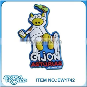 Gijon Asturias Souvenir Soft Rubber Fridge Magnet thumbnail-1