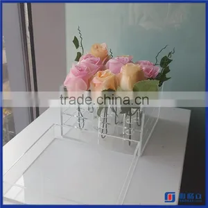 Manufacturer Supplier Customized Acrylic Flower Display Box / High Quality Acrylic Flower Display Case thumbnail-2