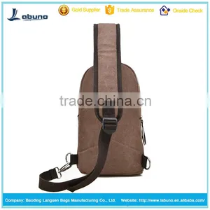 2016 Wholesale Custom Chest Shoulder Sling Canvas Crossbody Bags for Men thumbnail-5