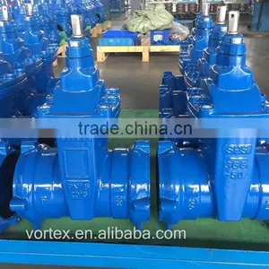 Double Socket End Resilient Seat Gate Valve for PVC thumbnail-1