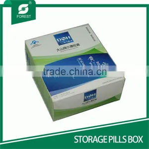 ECO-FRIENDLY CHIPBOARD BOXES FOLDED STORAGE PILLS BOX thumbnail-1