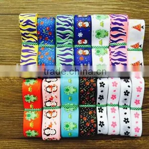 Decorative Custom Inch Grosgrain Printed Ribbon for Company Logo thumbnail-5