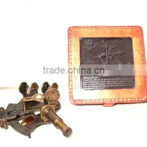 4 Inch Nautical Sextant With Red Leather Box thumbnail-1
