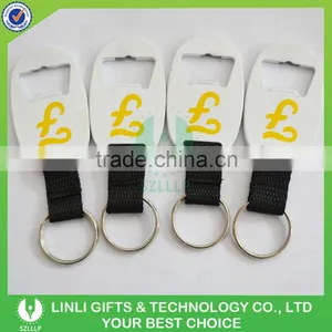 Engraved Logo Bottle Opener Metal Key Chain, Promotional Metal Key Chain, Bottle Opener Keychains thumbnail-1